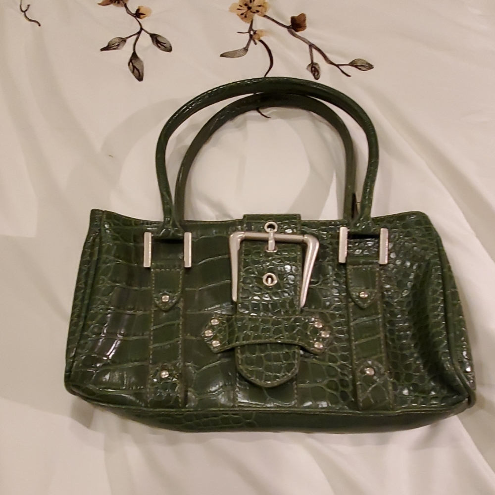 River Island green purse